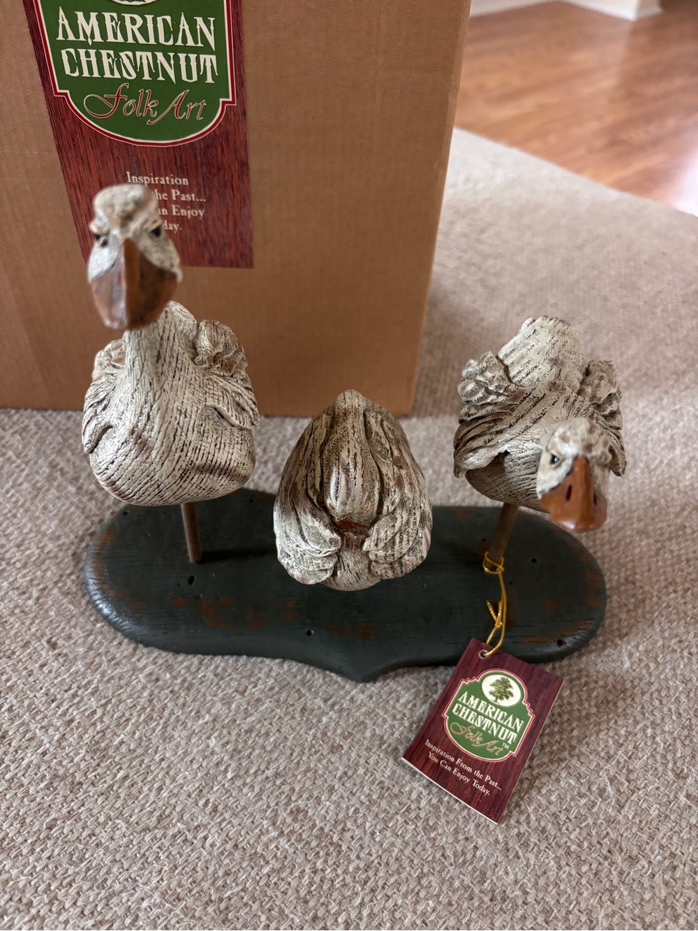American Chestnut FolkArt AM1077 Abigail, Martha, and Grace Geese